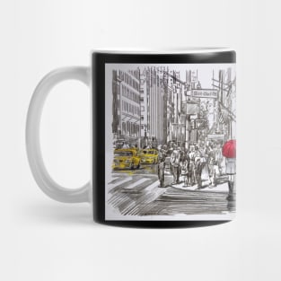 East 42nd St walk Mug